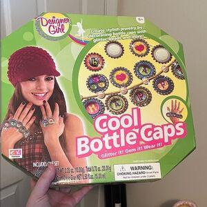 Designer Girl Cool Bottle Caps Craft Kit - Multicolor